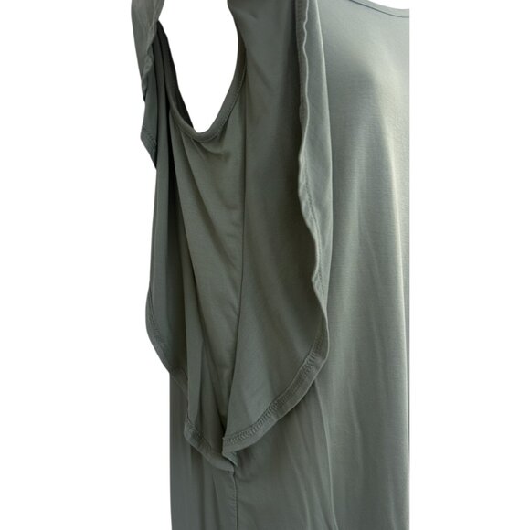 IMAN Global Chic Flutter Sleeve Top | Sage Mint Green | Size S | NWT - Picture 4 of 8
